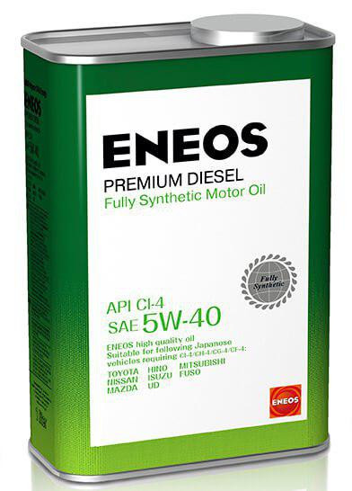 ENEOS Premium Diesel CI-4 синтетическое 5W-40 1 л